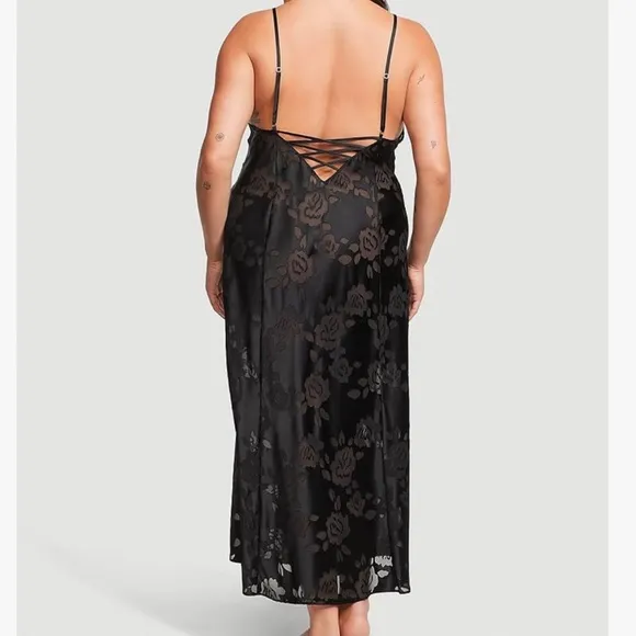 🔥 Victoria's Secret VS Archives Burnout Satin Slip, Women's Lingerie Sz XL New