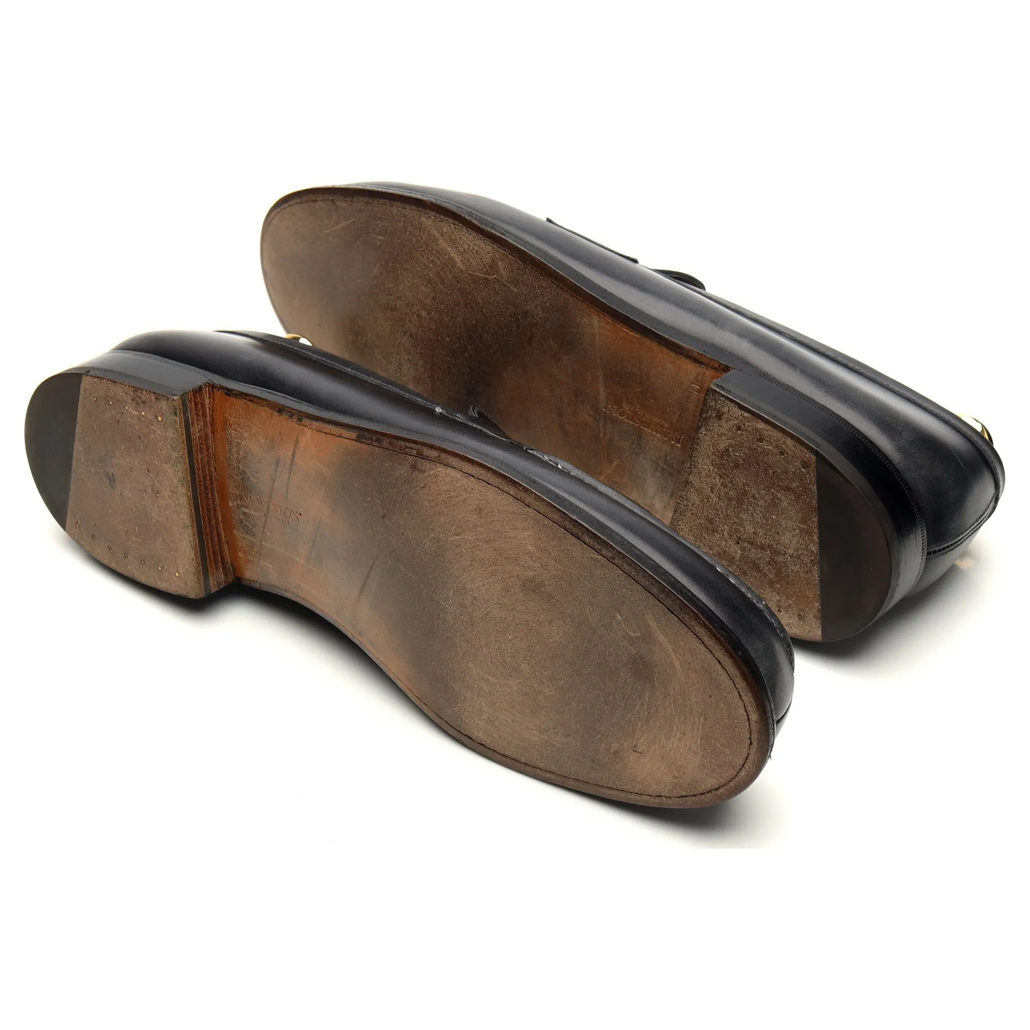 '180 Mocassin' Dark Grey Leather Loafer 9 D UK 10