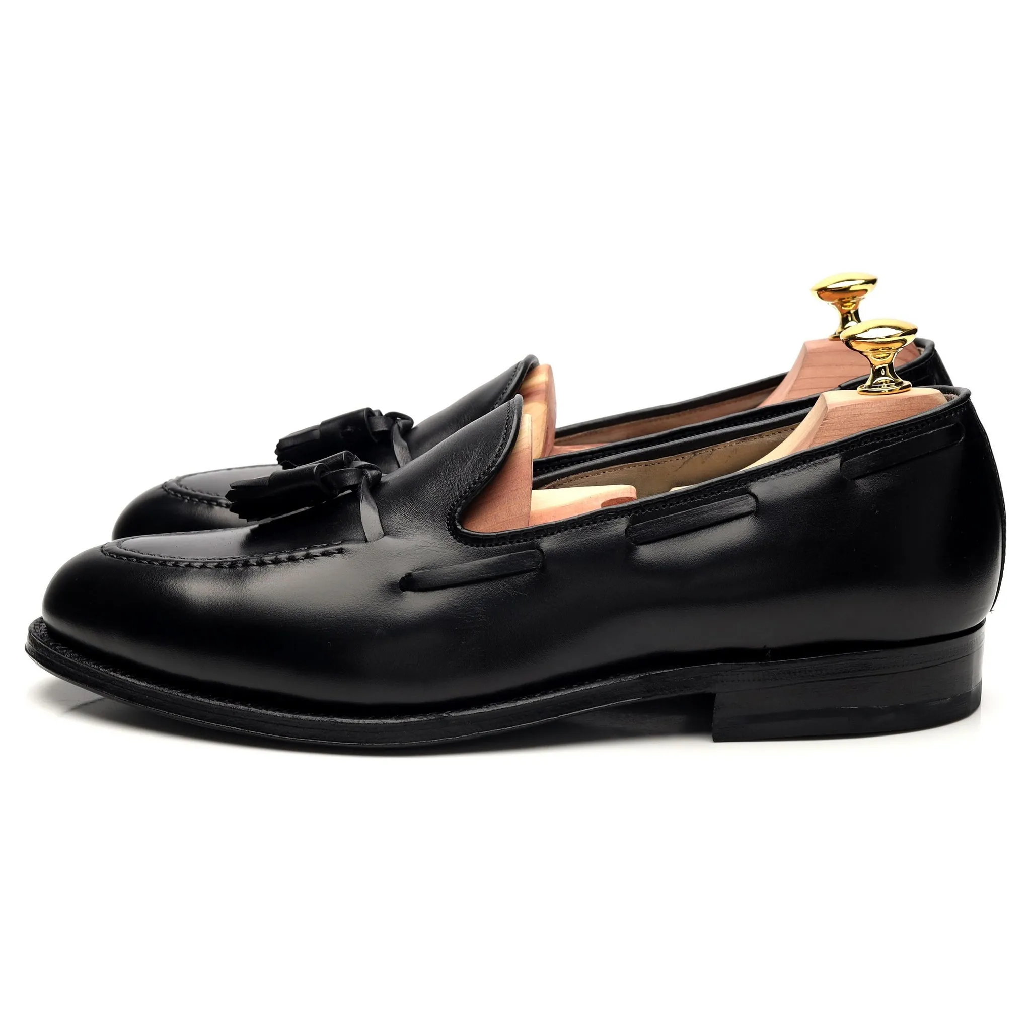 '660' Black Leather Tassel Loafer UK 8.5 US 9.5 C