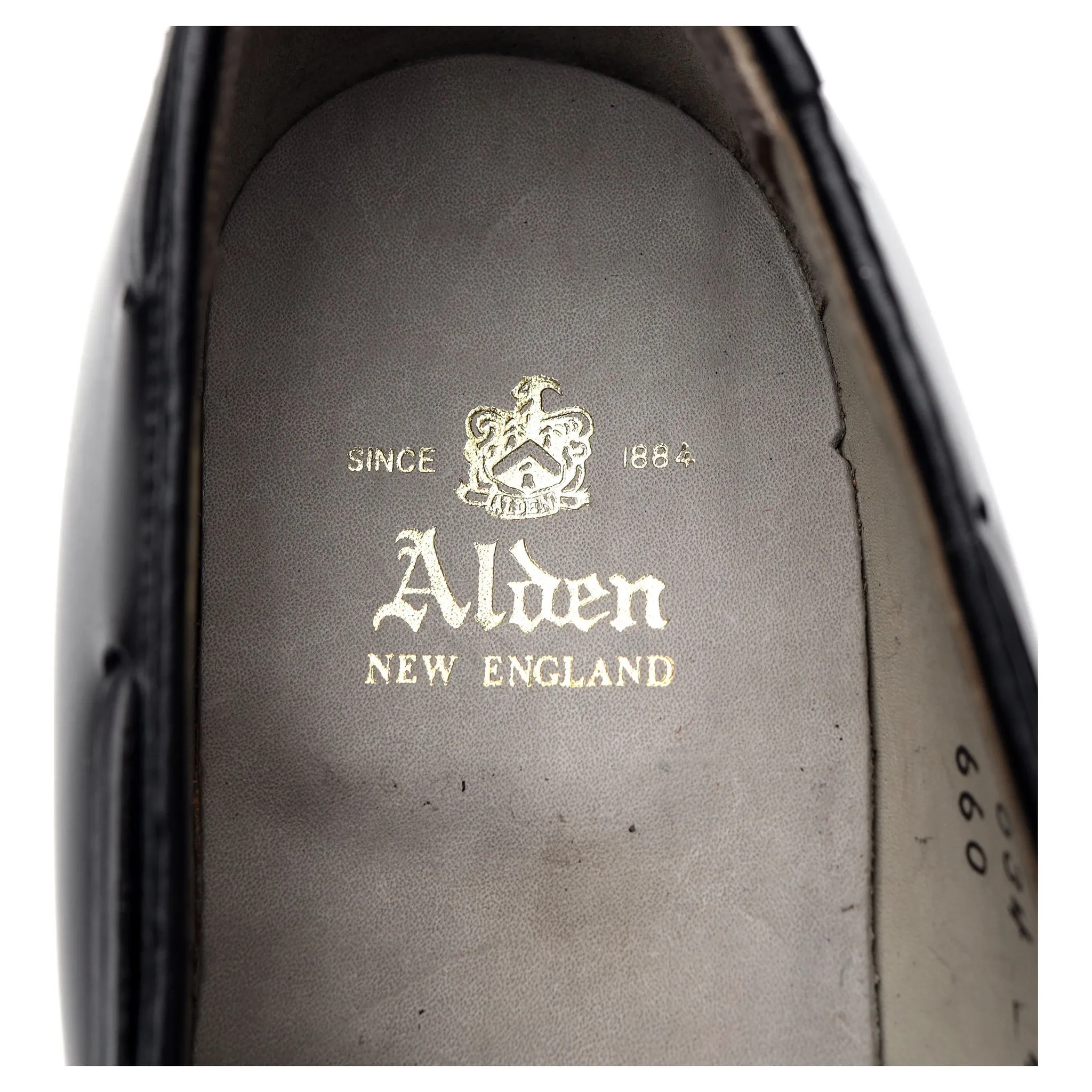 '660' Black Leather Tassel Loafer UK 8.5 US 9.5 C
