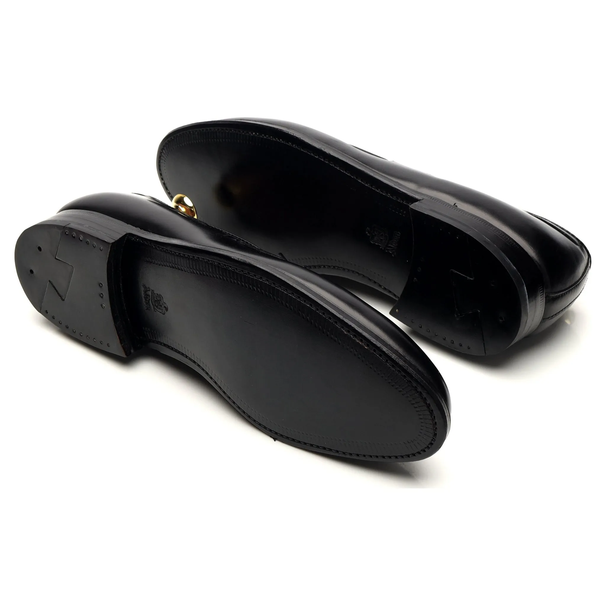 '660' Black Leather Tassel Loafer UK 8.5 US 9.5 C
