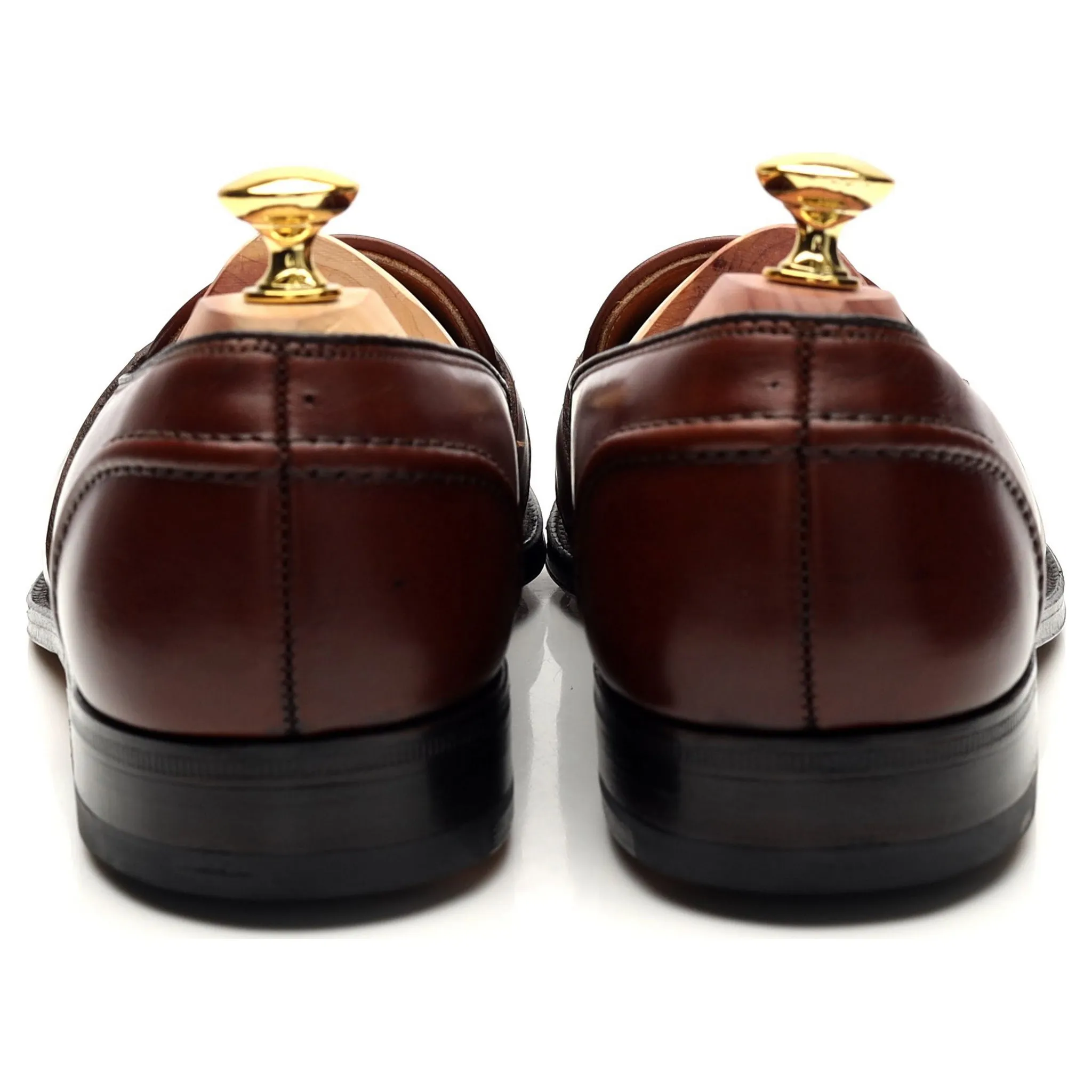 '692' Brown Leather Tassel Loafer UK 8.5 US 9.5 C