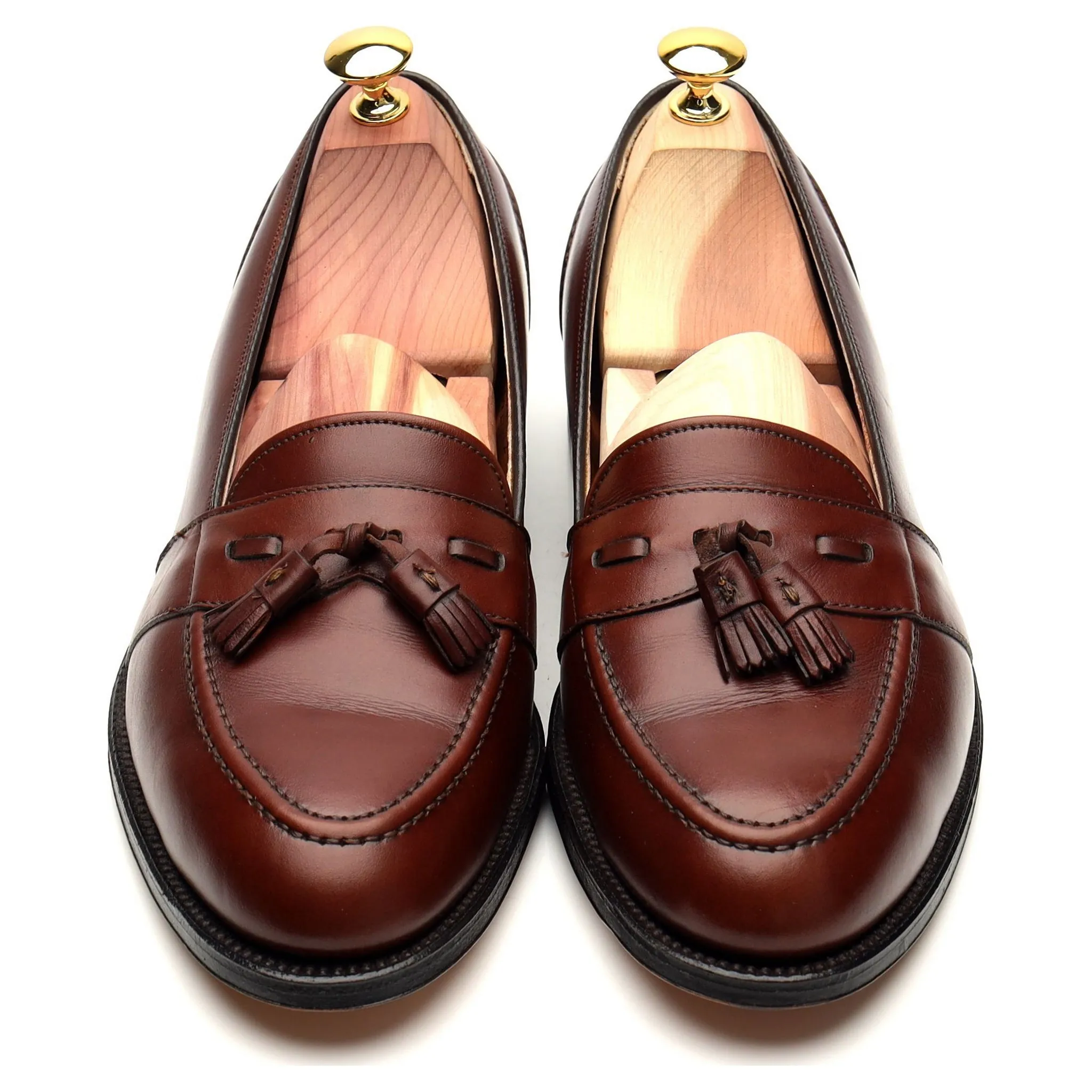 '692' Brown Leather Tassel Loafer UK 8.5 US 9.5 C