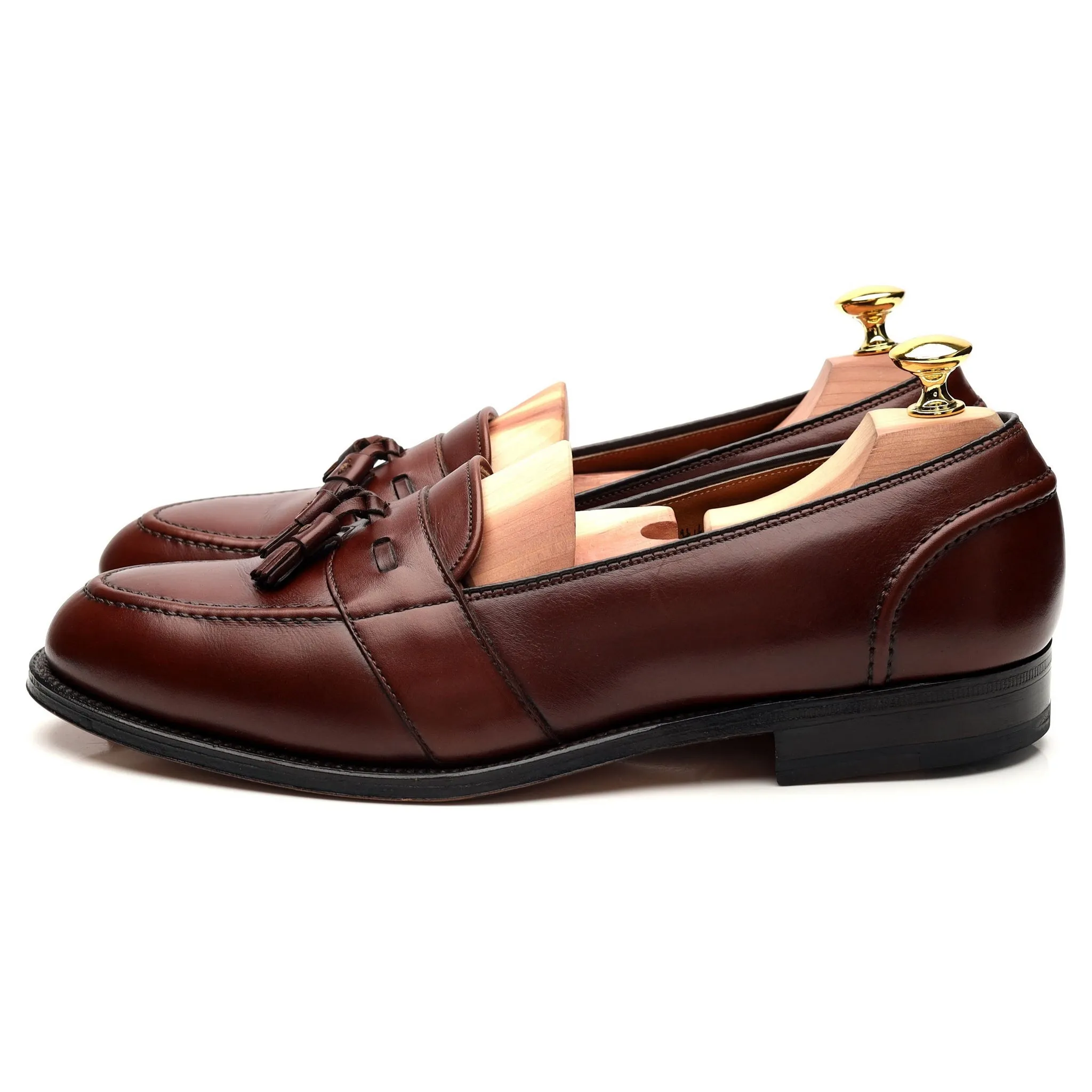 '692' Brown Leather Tassel Loafer UK 8.5 US 9.5 C