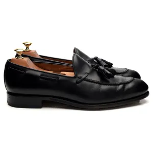 '734' Black Leather Tassel Loafer UK 10 EEE