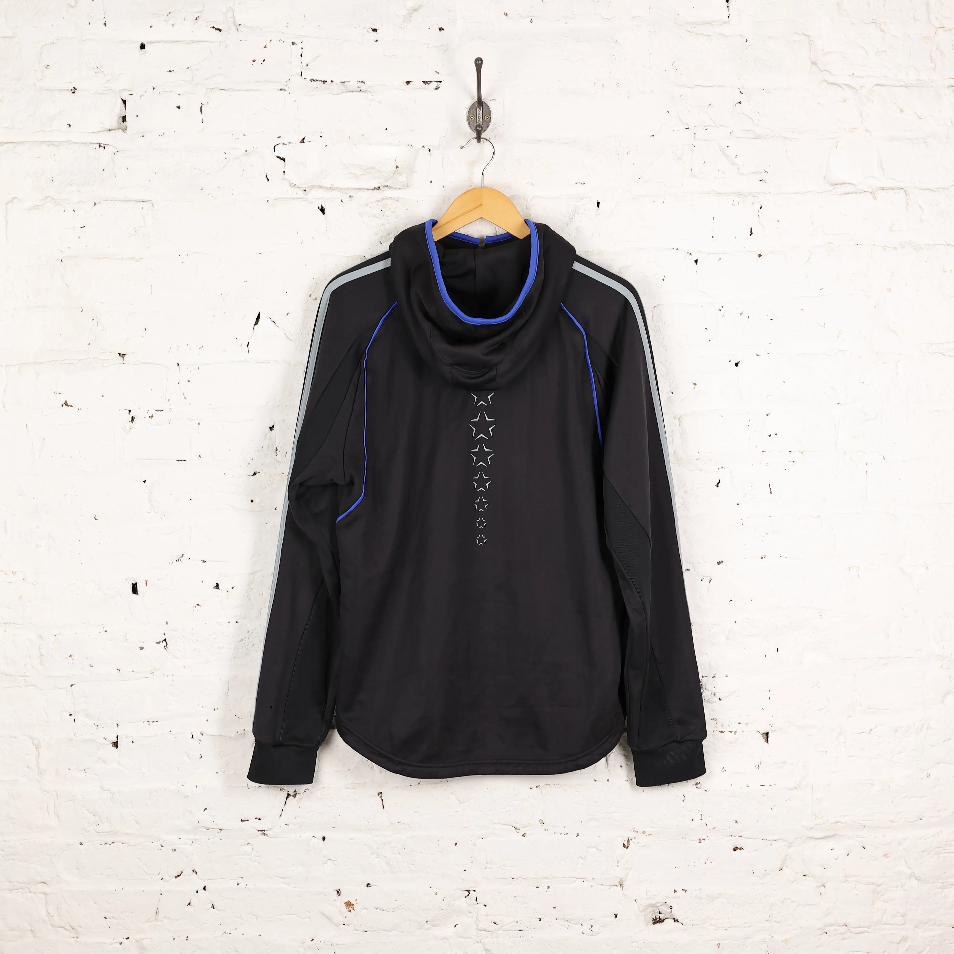 Adidas Chelsea Champions League Hoodie - Black -  L