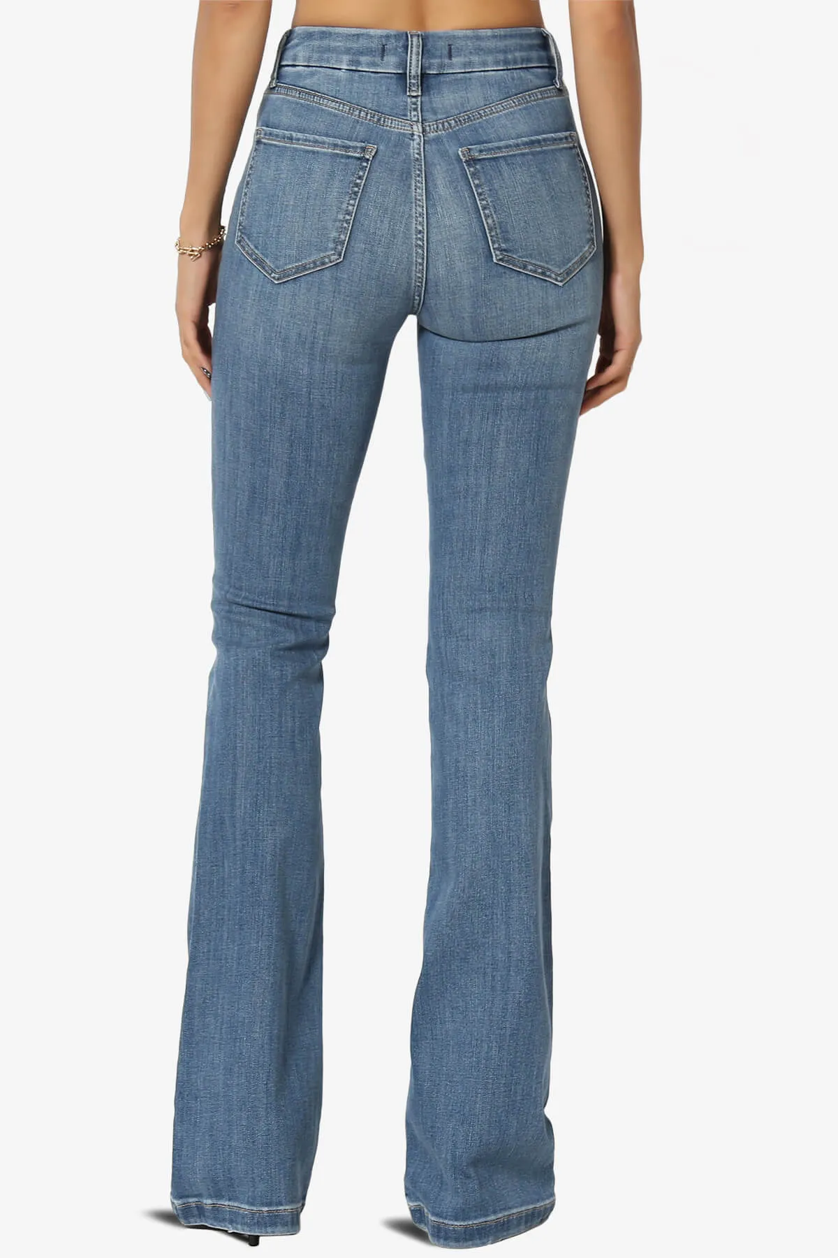 Aliyah Super High Rise Flare Jeans in GPL