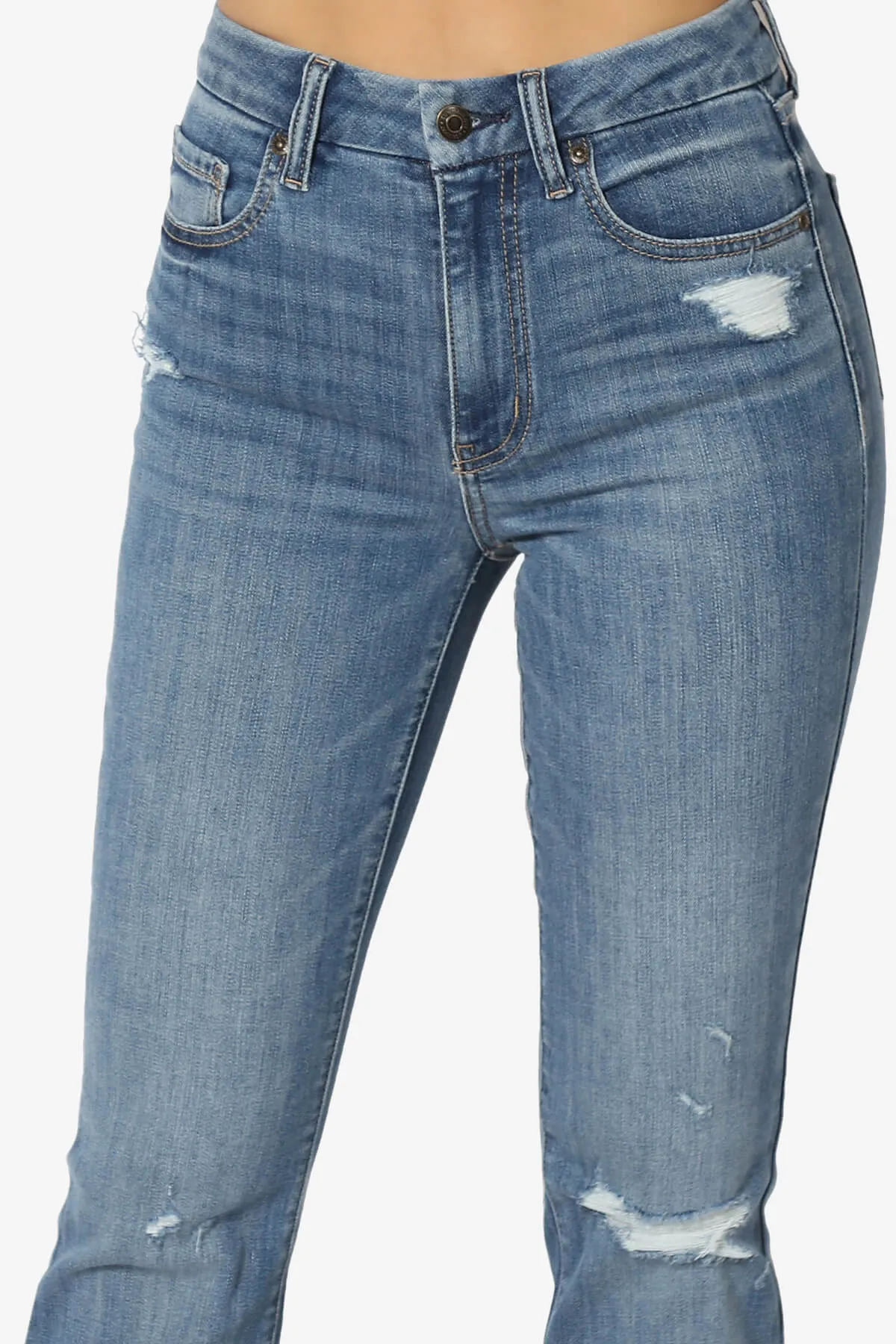 Aliyah Super High Rise Flare Jeans in GPL