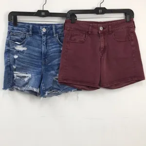 American Eagle Outfitters Women's Jean Short Bundle of 2 Size 6 EXCELLENT