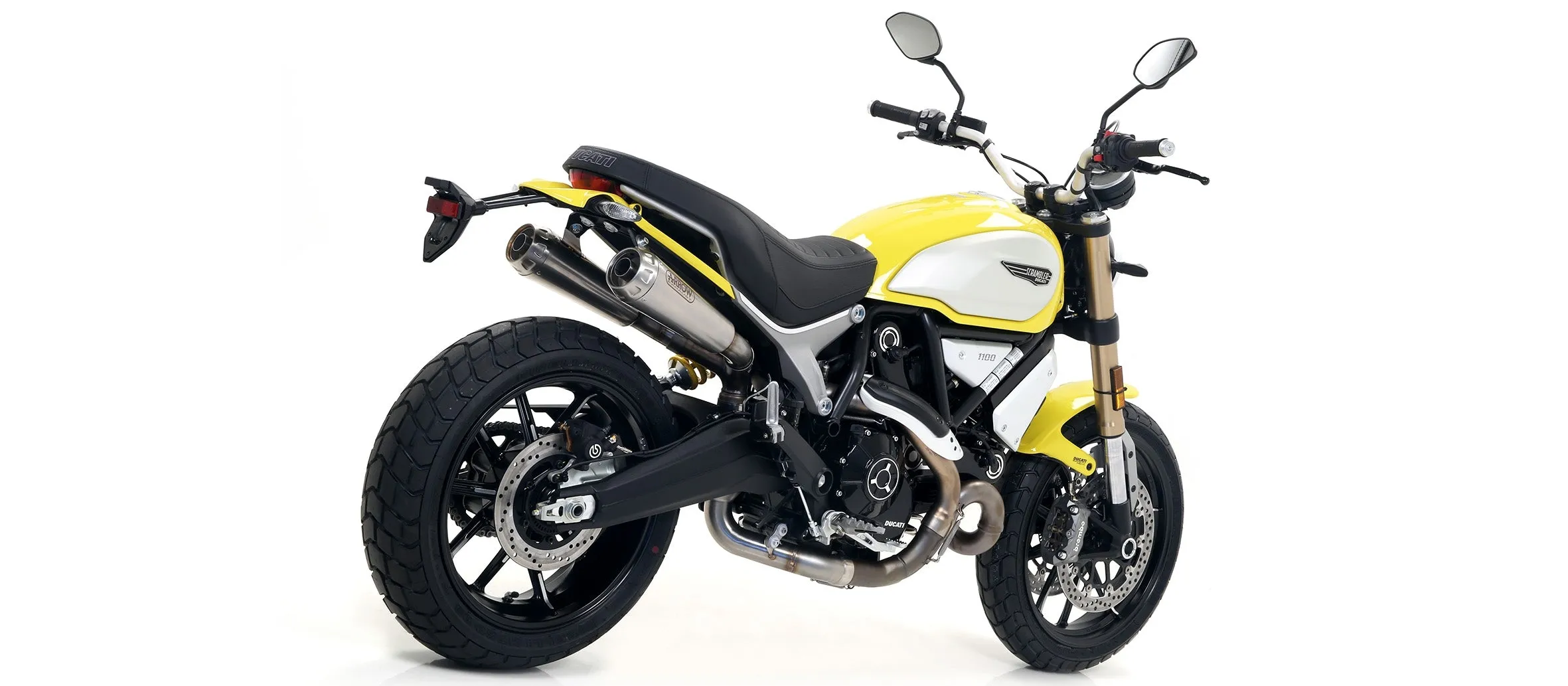 Arrow Pro-Race Dual Exhaust for Ducati Scrambler 1100