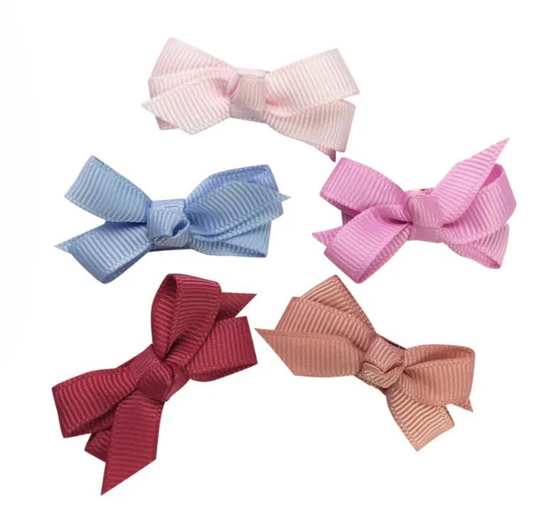 Baby Wisp - Chelsea Boutique Bow - 5pk Snap Clip - Little Miss