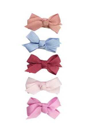 Baby Wisp - Chelsea Boutique Bow - 5pk Snap Clip - Little Miss