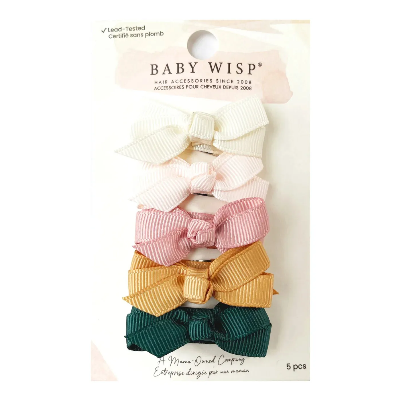 Baby Wisp Chelsea Bow Clips - 5 PK