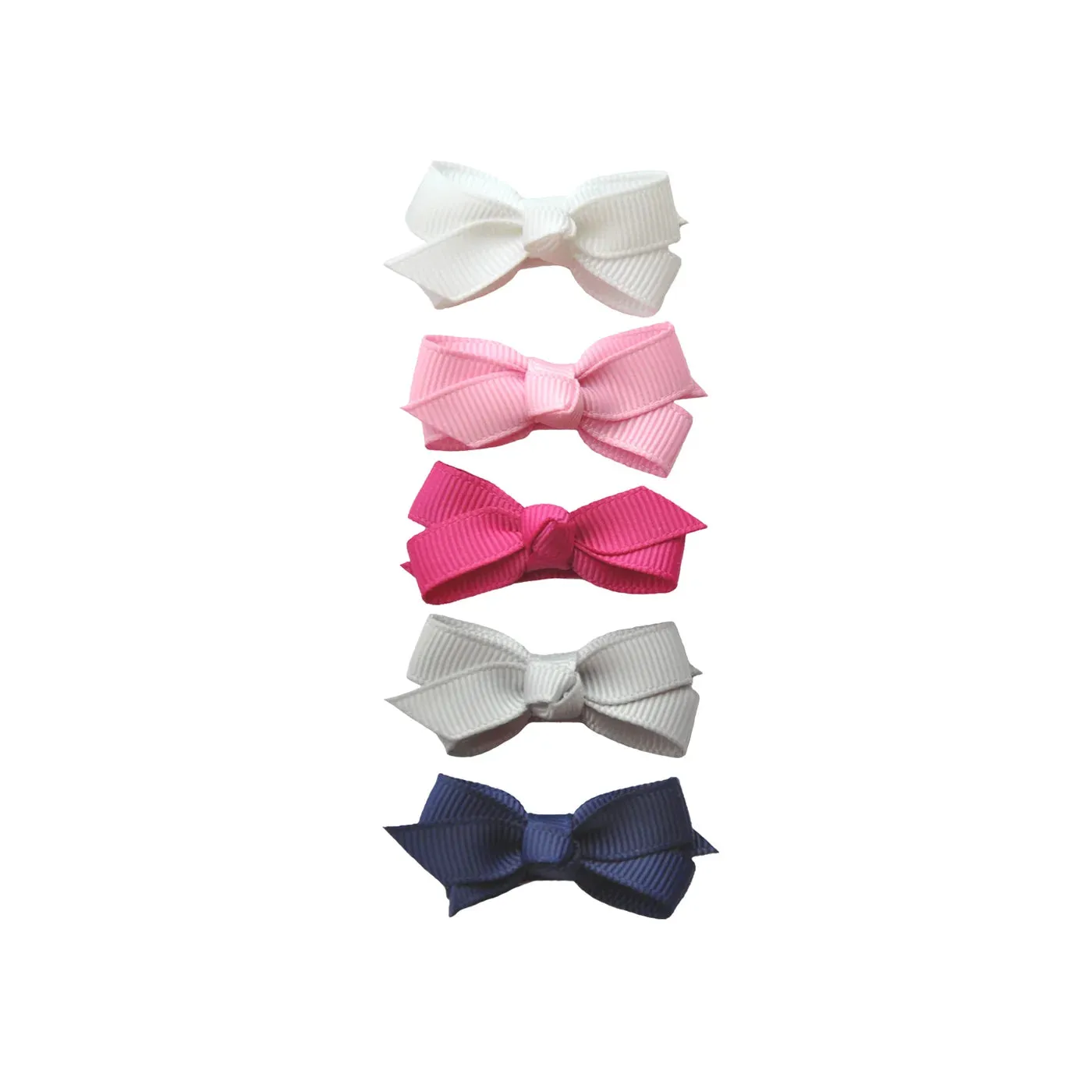 Baby Wisp Chelsea Bow Clips - 5 PK