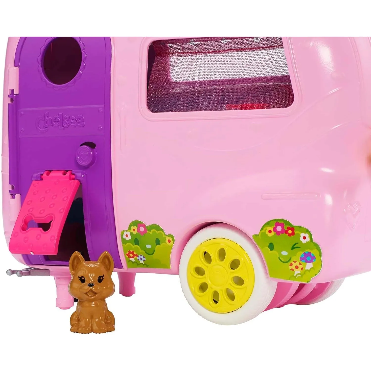 Barbie Chelsea Serie, Chelsea Auto und Camper Set mit 10  Barbie Camping Accessoires