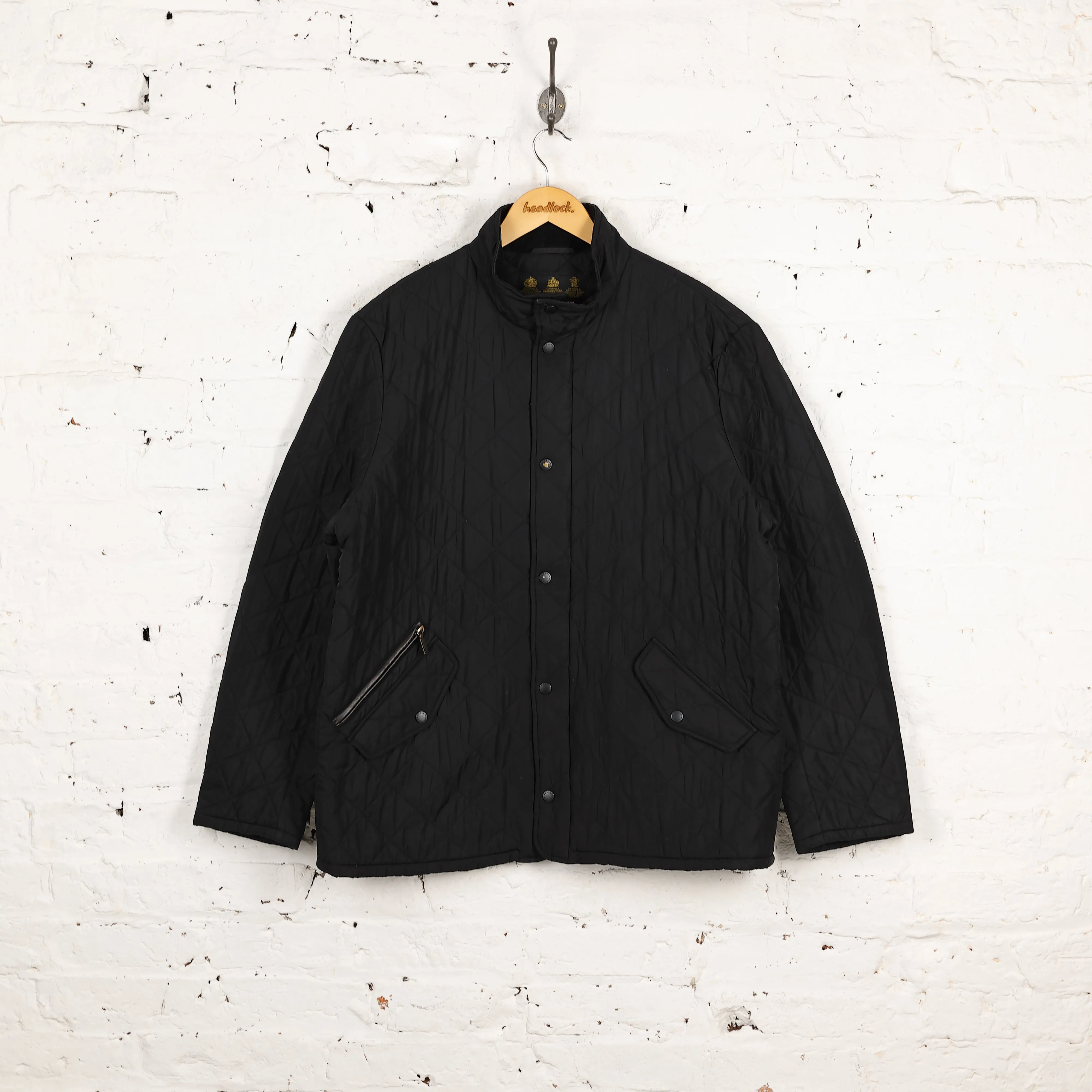 Barbour Chelsea Sport Quilt Jacket - Black - XL
