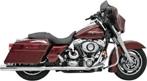 Bassani Manufacturing 11117C 3 1/2in. Slip-On Mufflers - Slant Cut - Chrome