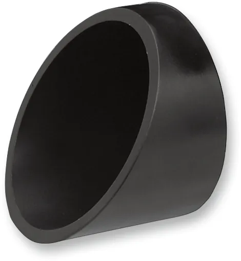 Bassani Manufacturing 1X27T 3in. Firepower Slip-Ons - Black Billet End Cap with Contrasting Flutes - Chrome