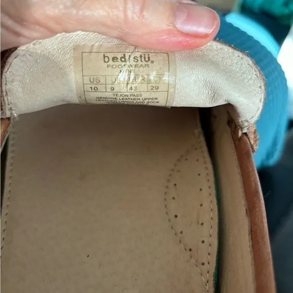 Bed/Stu Tejon Pass Slip-On Loafer~Driving Moc Sz. 10 Tan Leather Casual