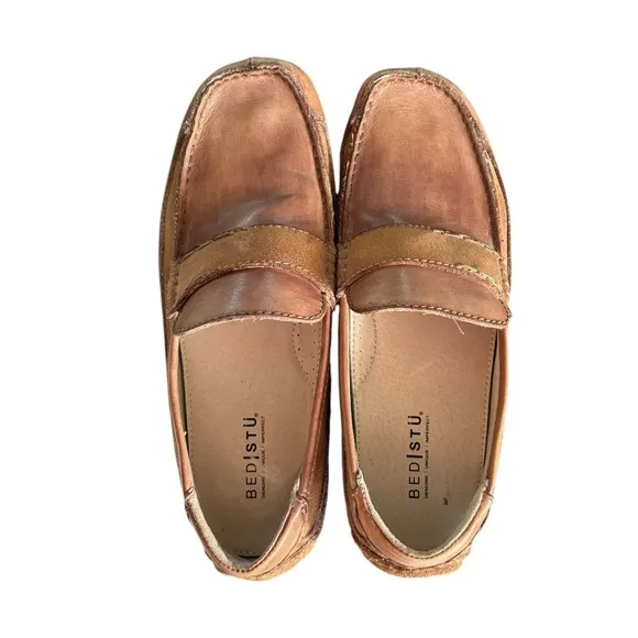 Bed/Stu Tejon Pass Slip-On Loafer~Driving Moc Sz. 10 Tan Leather Casual