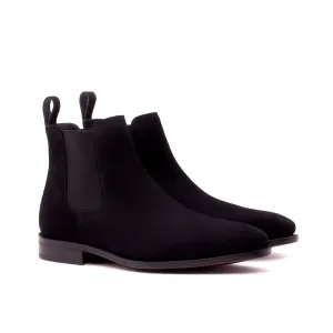 Black Suede Chelsea Boots