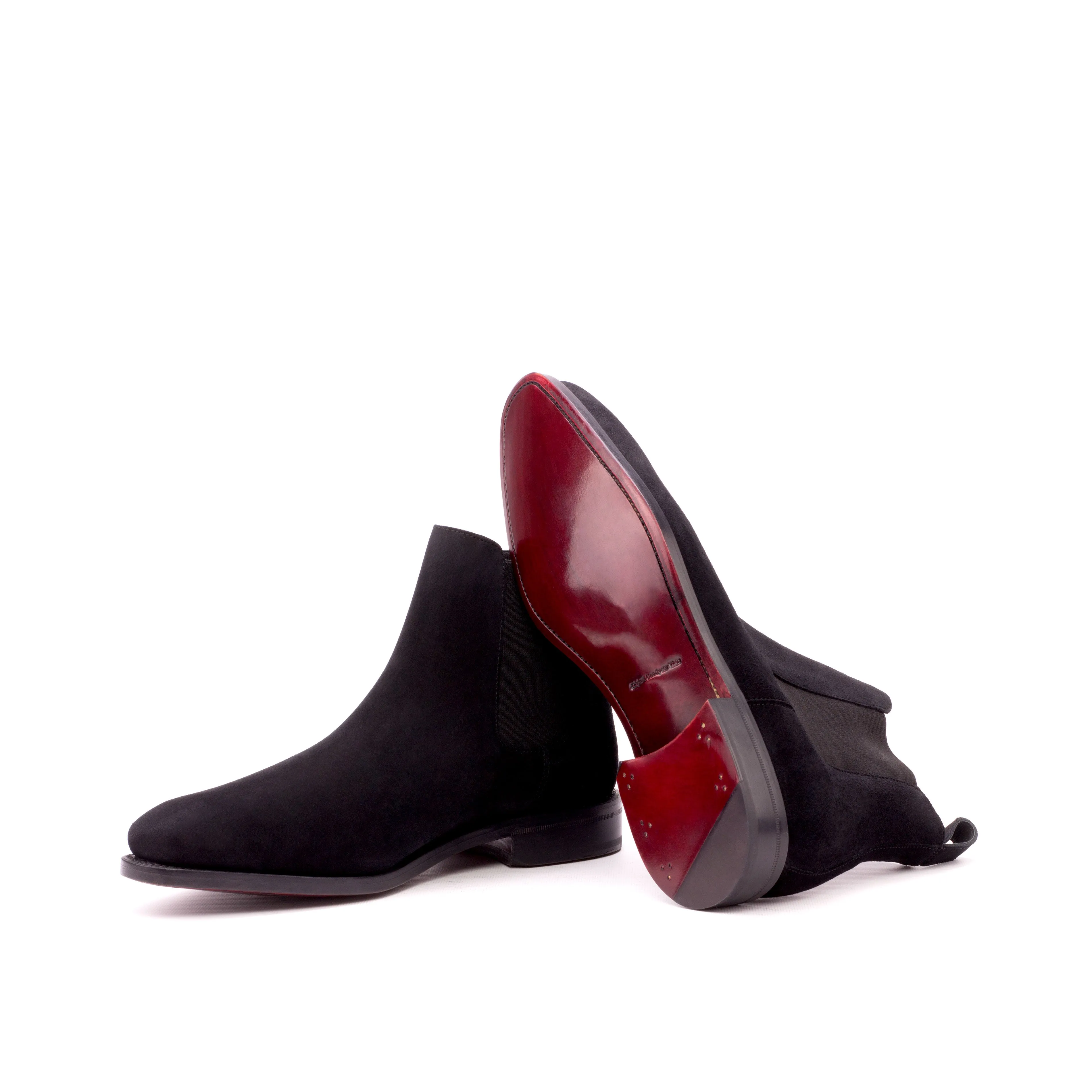Black Suede Chelsea Boots