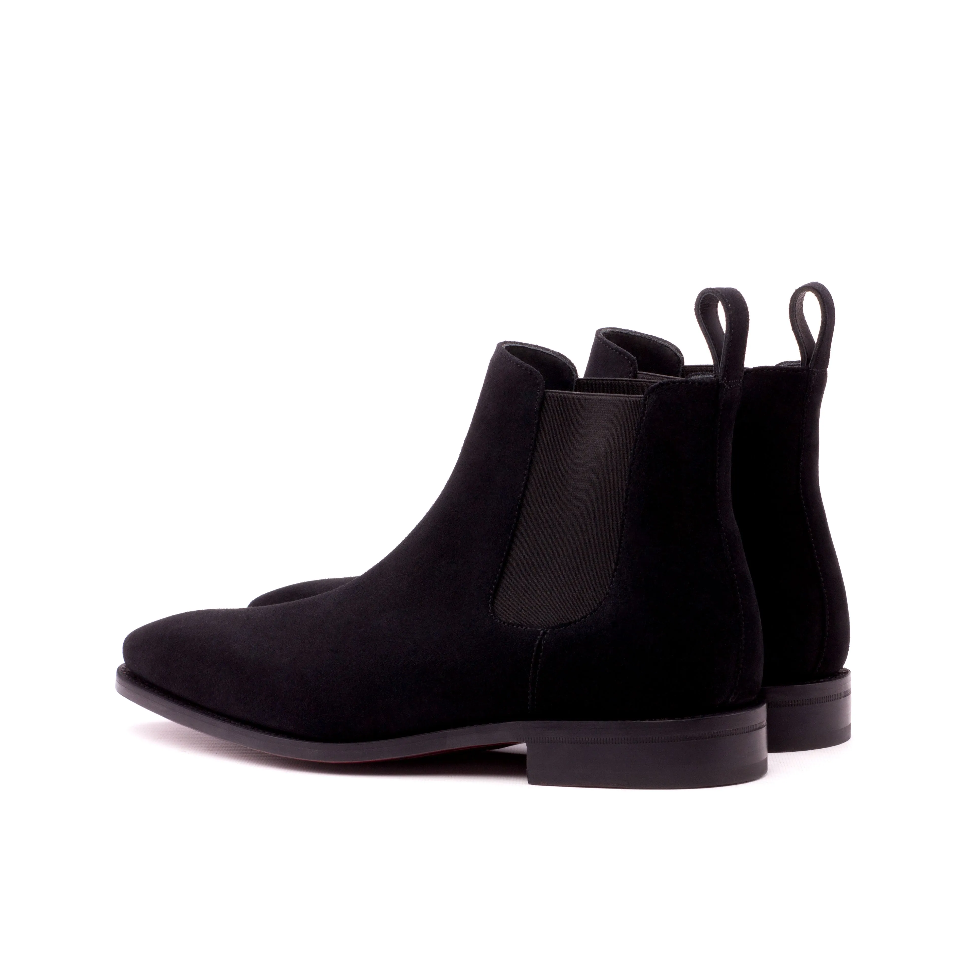 Black Suede Chelsea Boots