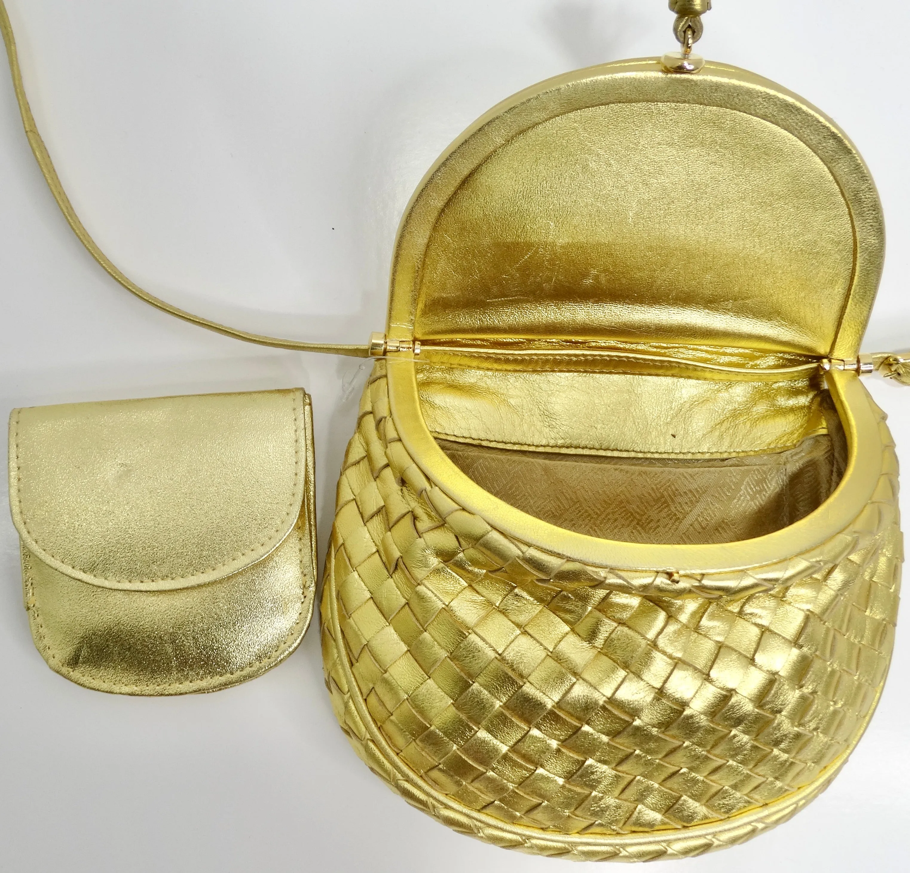 Bottega Veneta 1980s Intrecciato Flap Crossbody Bag