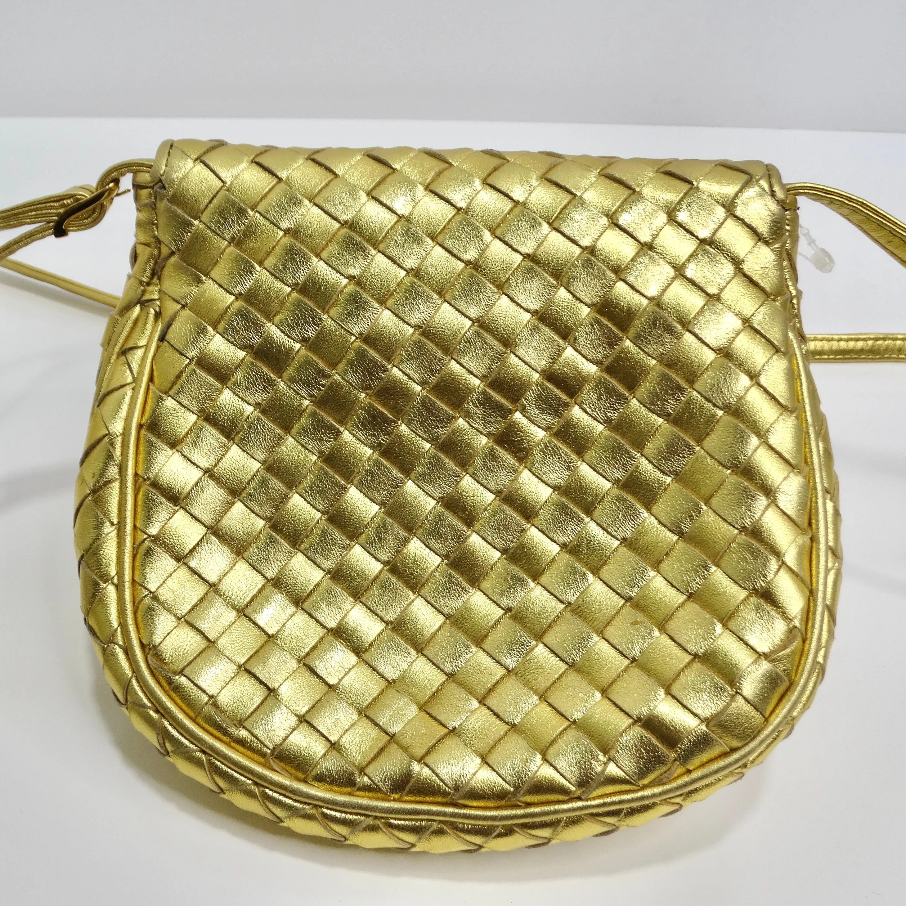 Bottega Veneta 1980s Intrecciato Flap Crossbody Bag