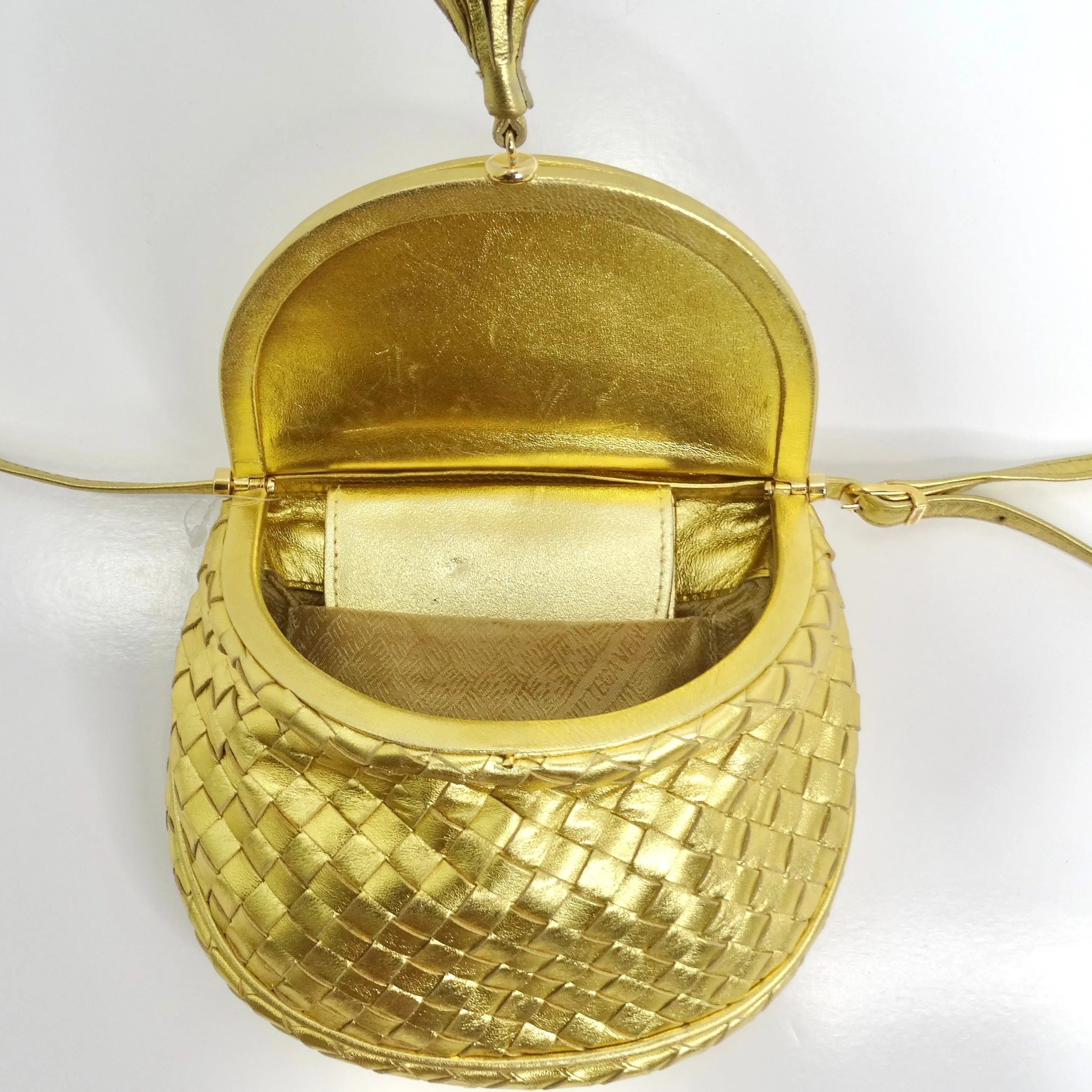 Bottega Veneta 1980s Intrecciato Flap Crossbody Bag