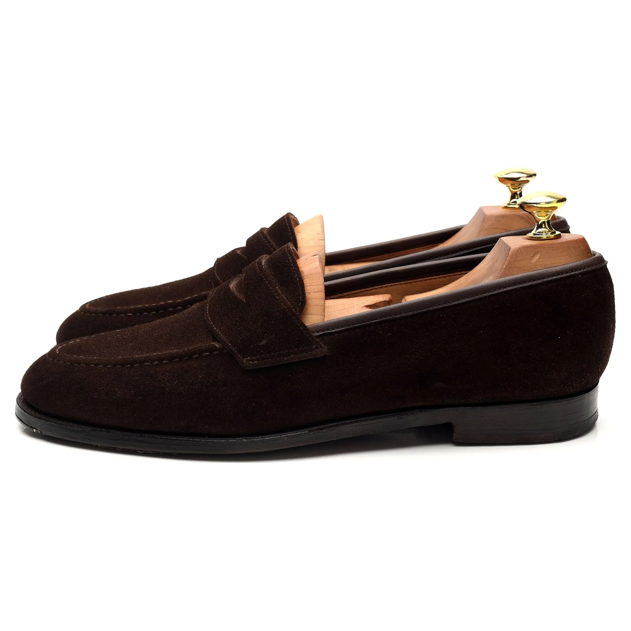 'Bradley' Dark Brown Suede Loafer UK 7.5 E