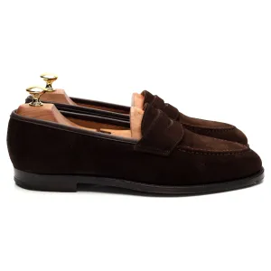 'Bradley' Dark Brown Suede Loafer UK 7.5 E