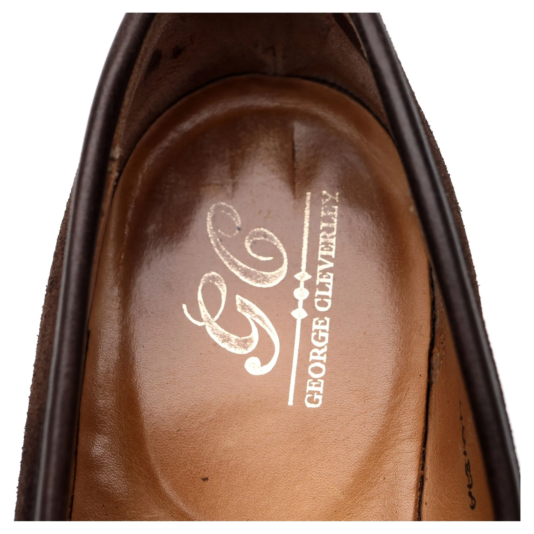 'Bradley' Dark Brown Suede Loafer UK 7.5 E