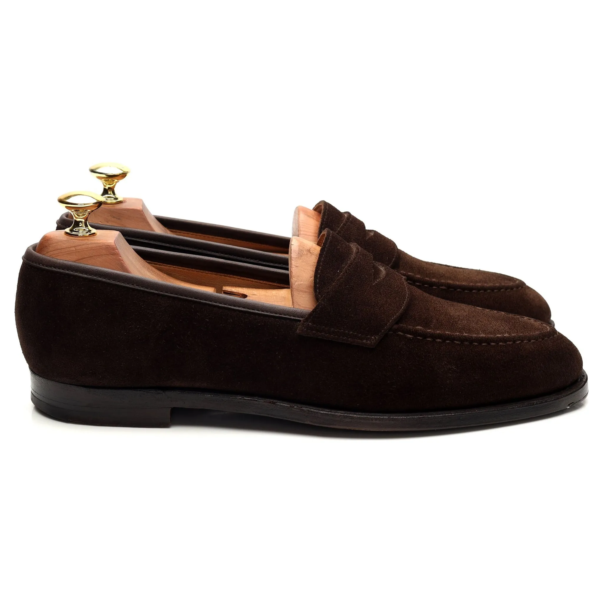 'Bradley' Dark Brown Suede Loafer UK 7.5 E