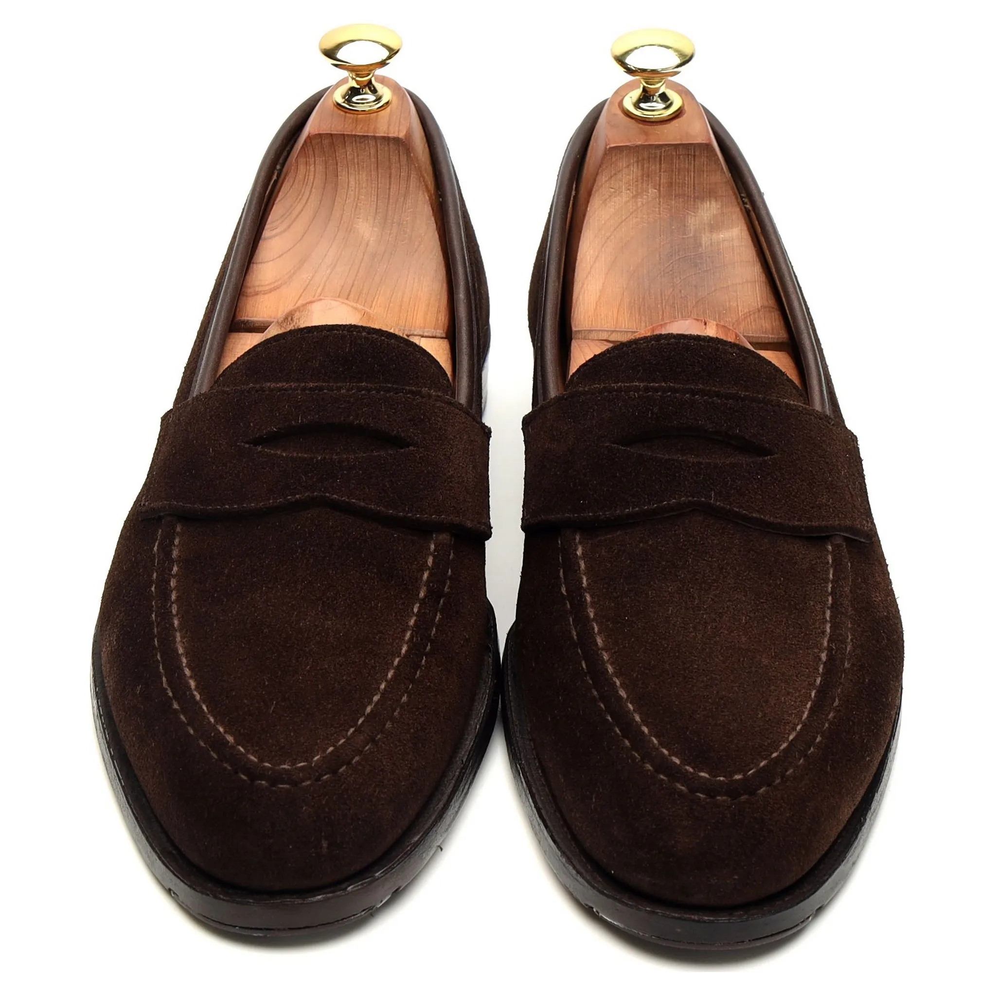 'Bradley' Dark Brown Suede Loafer UK 7.5 E