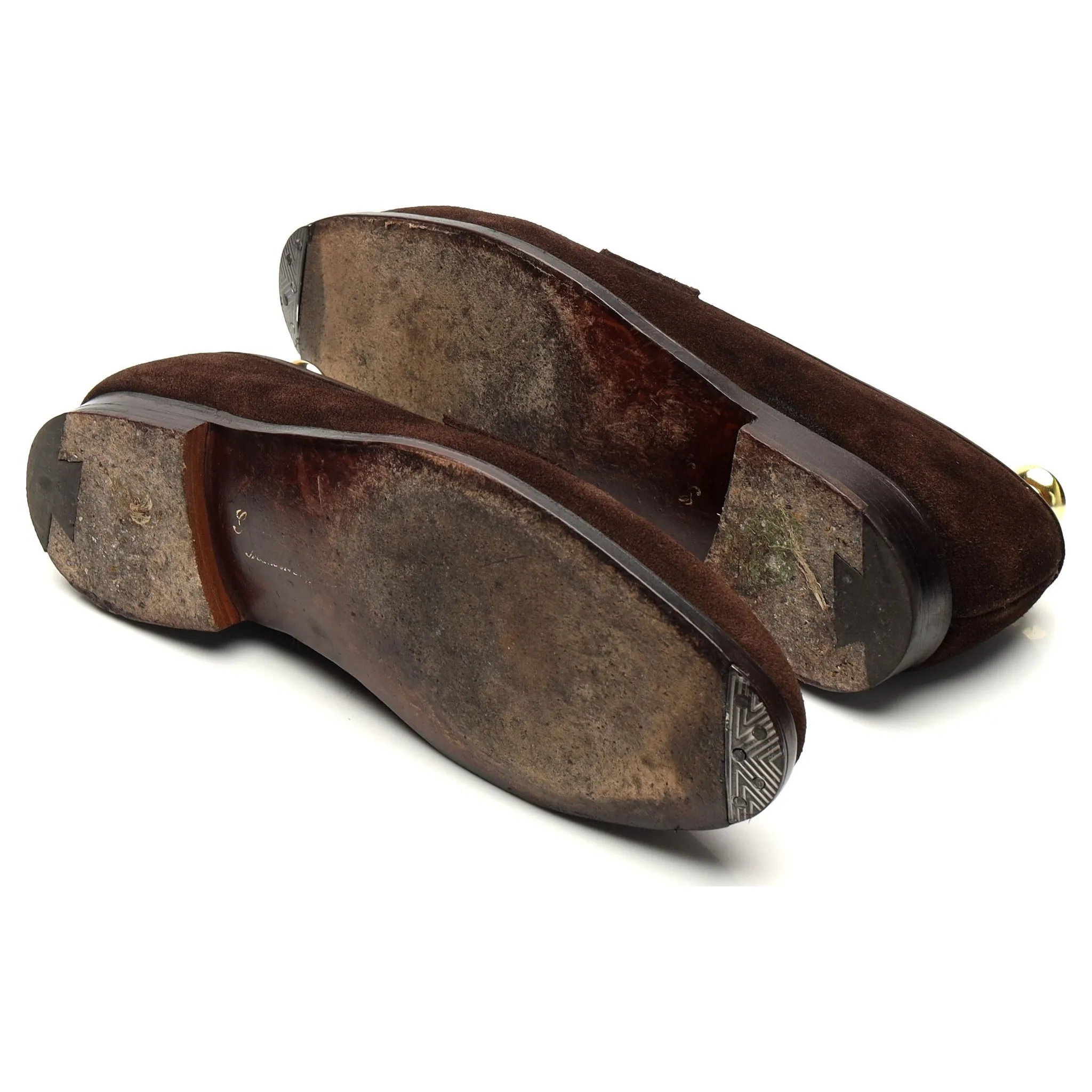'Bradley' Dark Brown Suede Loafer UK 7.5 E
