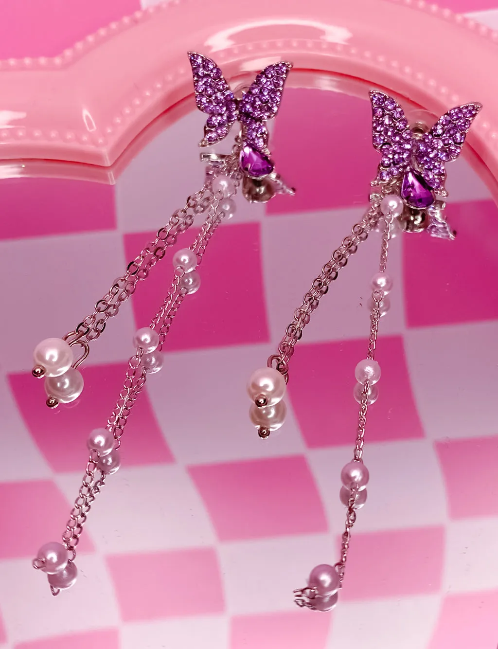 BUTTERFLY DROP EARRINGS