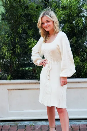Cable Knit Sweater Dress