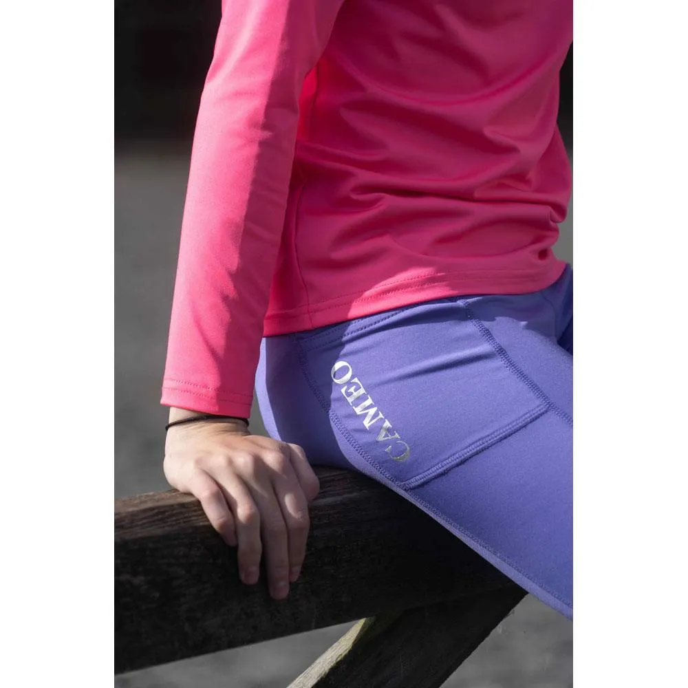 Cameo Equine Junior Core Horse Riding Tights Comfortable Flexible Phone Pocket