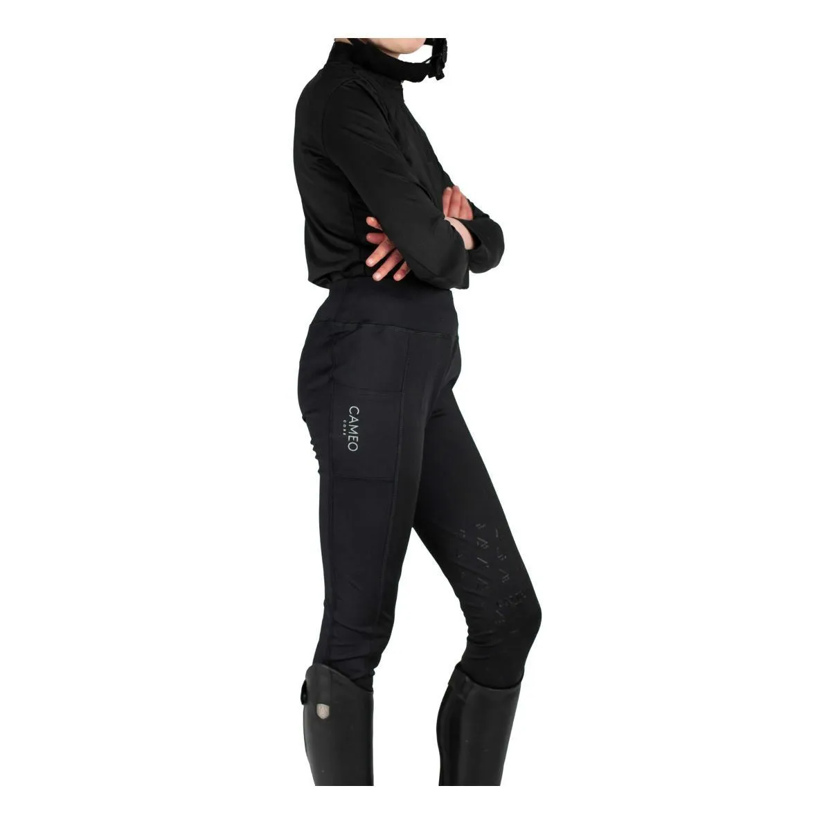 Cameo Equine Junior Core Horse Riding Tights Comfortable Flexible Phone Pocket