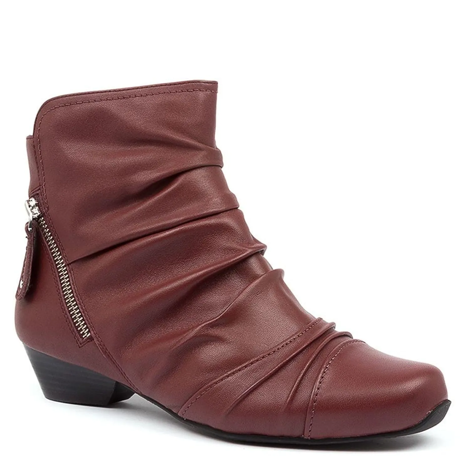 CAMRYN XW - DARK RED LEATHER