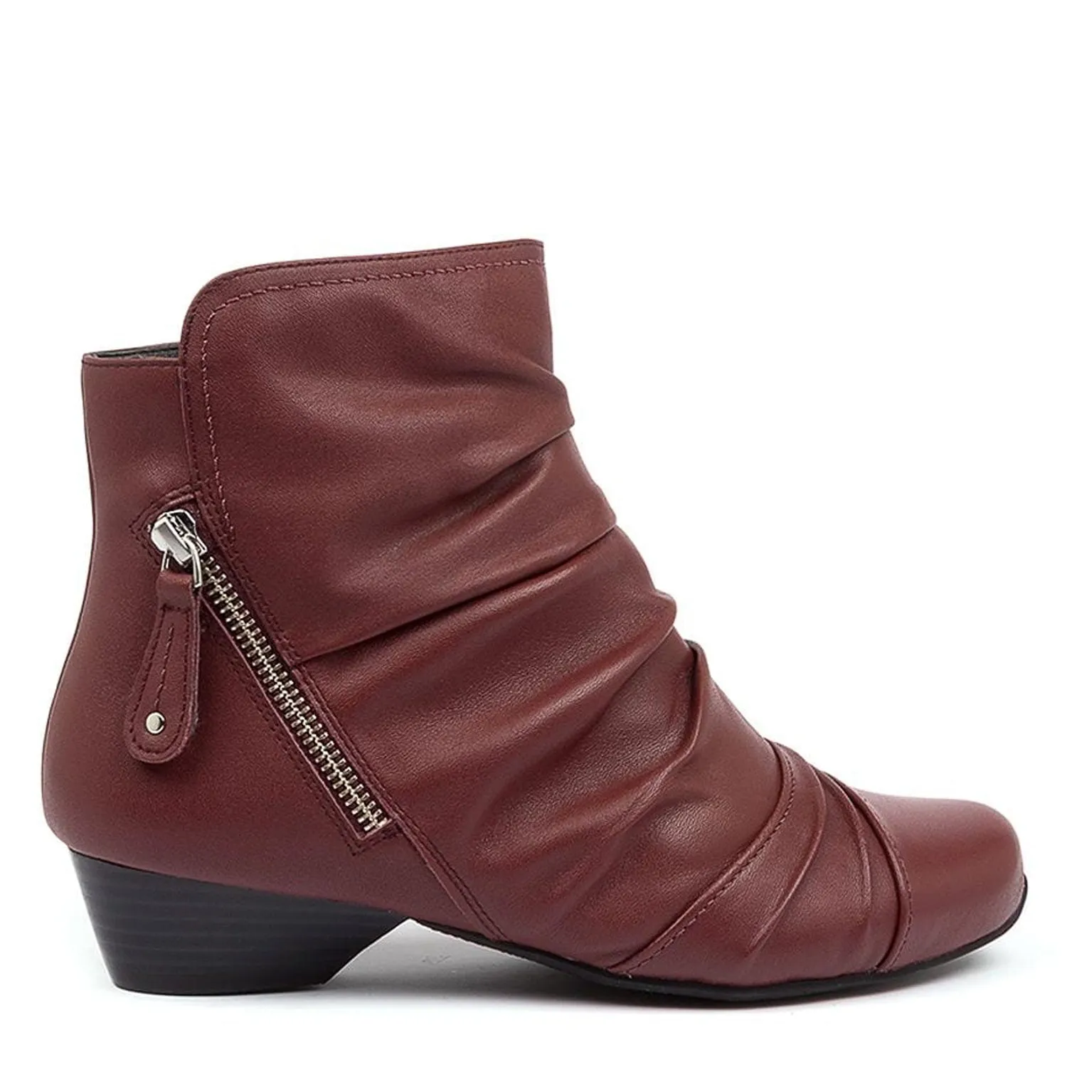 CAMRYN XW - DARK RED LEATHER