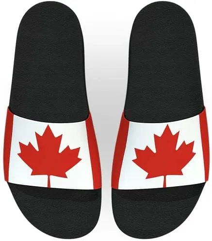 Canadian Flag Slide Sandals
