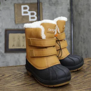 Cat & Jack Toddler Boys Denver Winter Boots 88236548 Cognac Brown 10T
