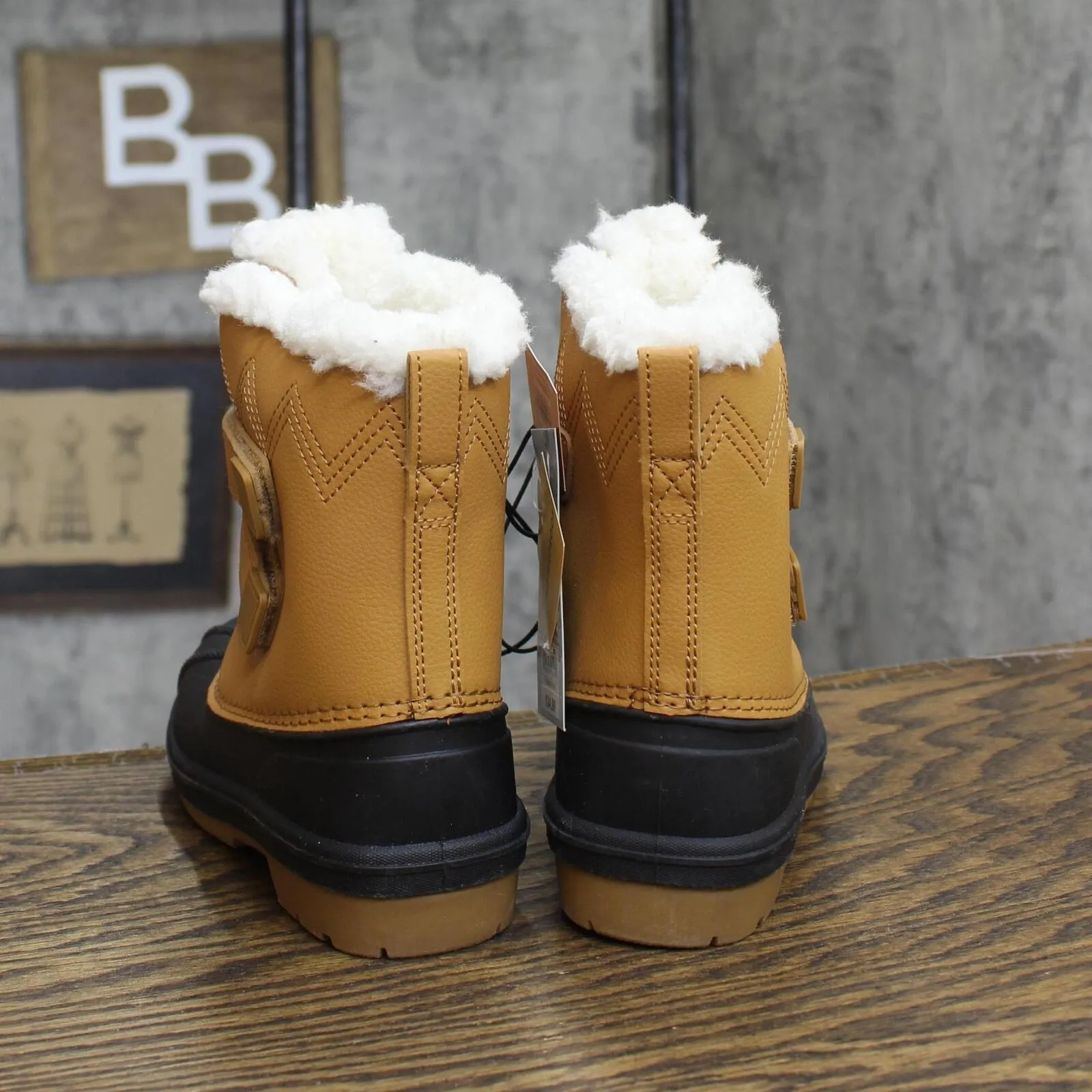 Cat & Jack Toddler Boys Denver Winter Boots 88236548 Cognac Brown 10T