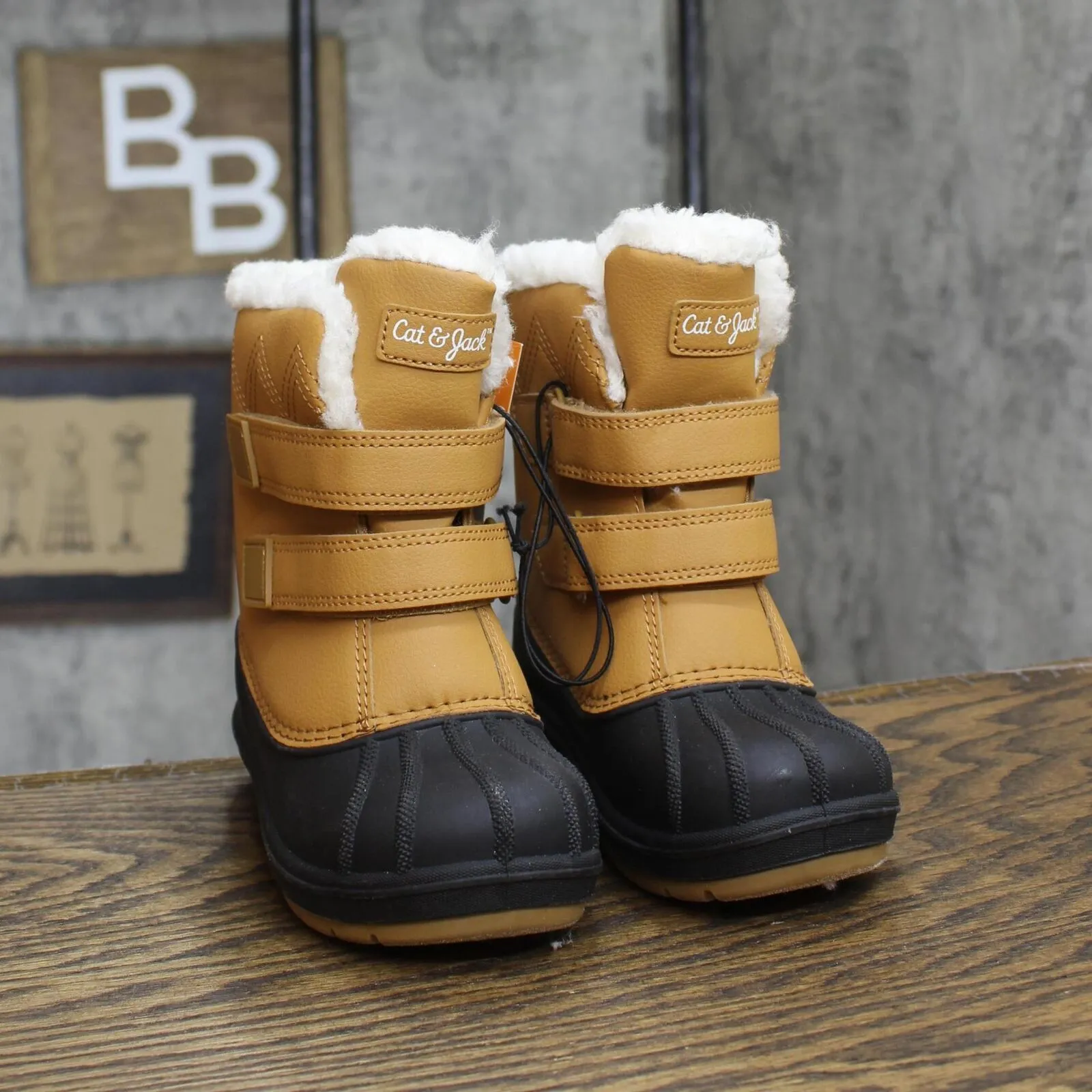 Cat & Jack Toddler Boys Denver Winter Boots 88236548 Cognac Brown 10T