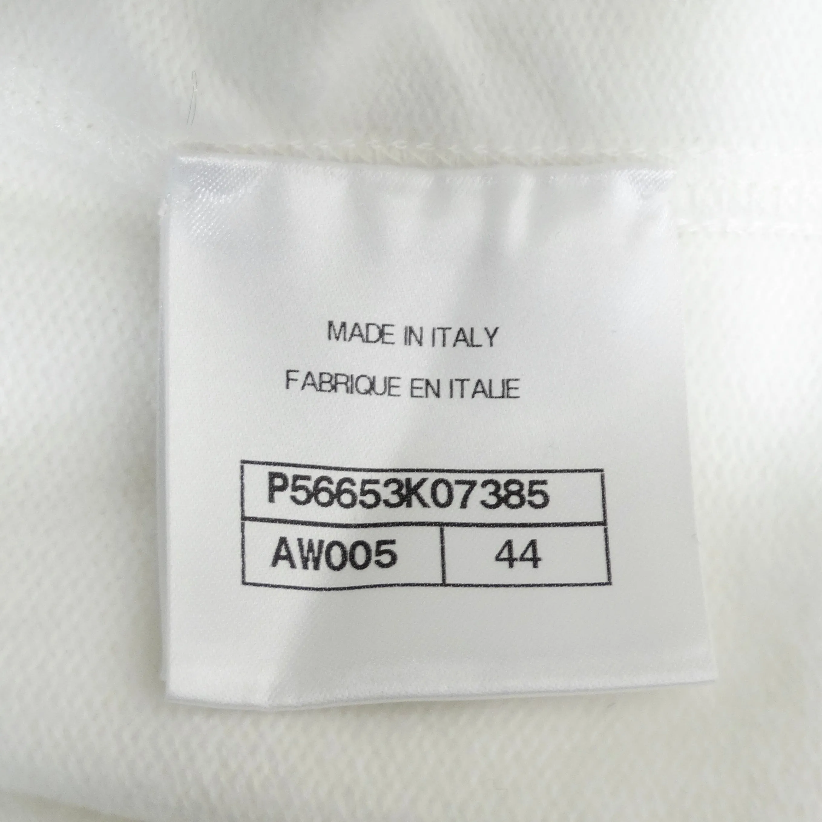 Chanel White Perforated Knit Tank Top