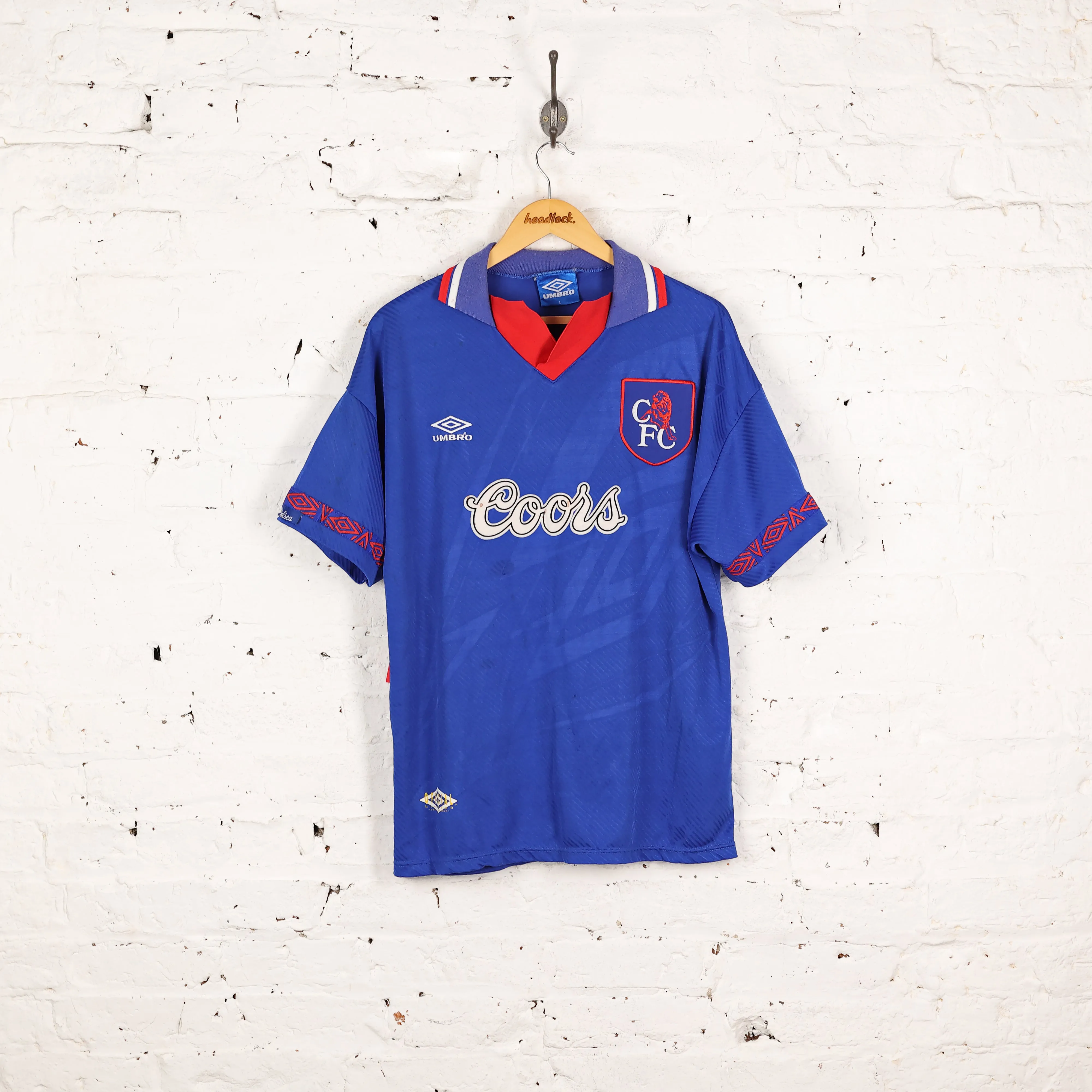 Chelsea 1994 Umbro Home Football Shirt - Blue - L