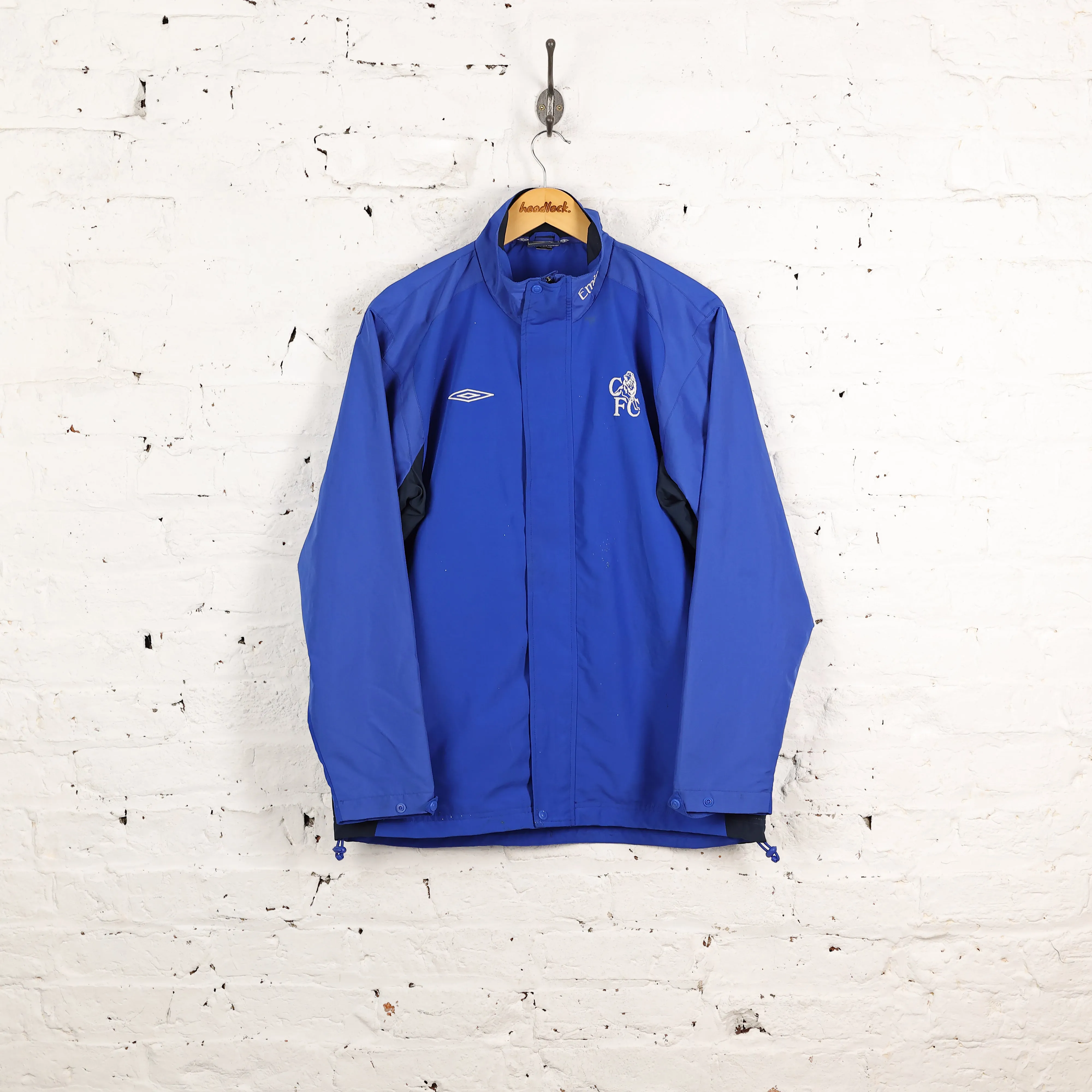 Chelsea 2004 Umbro Football Tracksuit Top Jacket - Blue - M