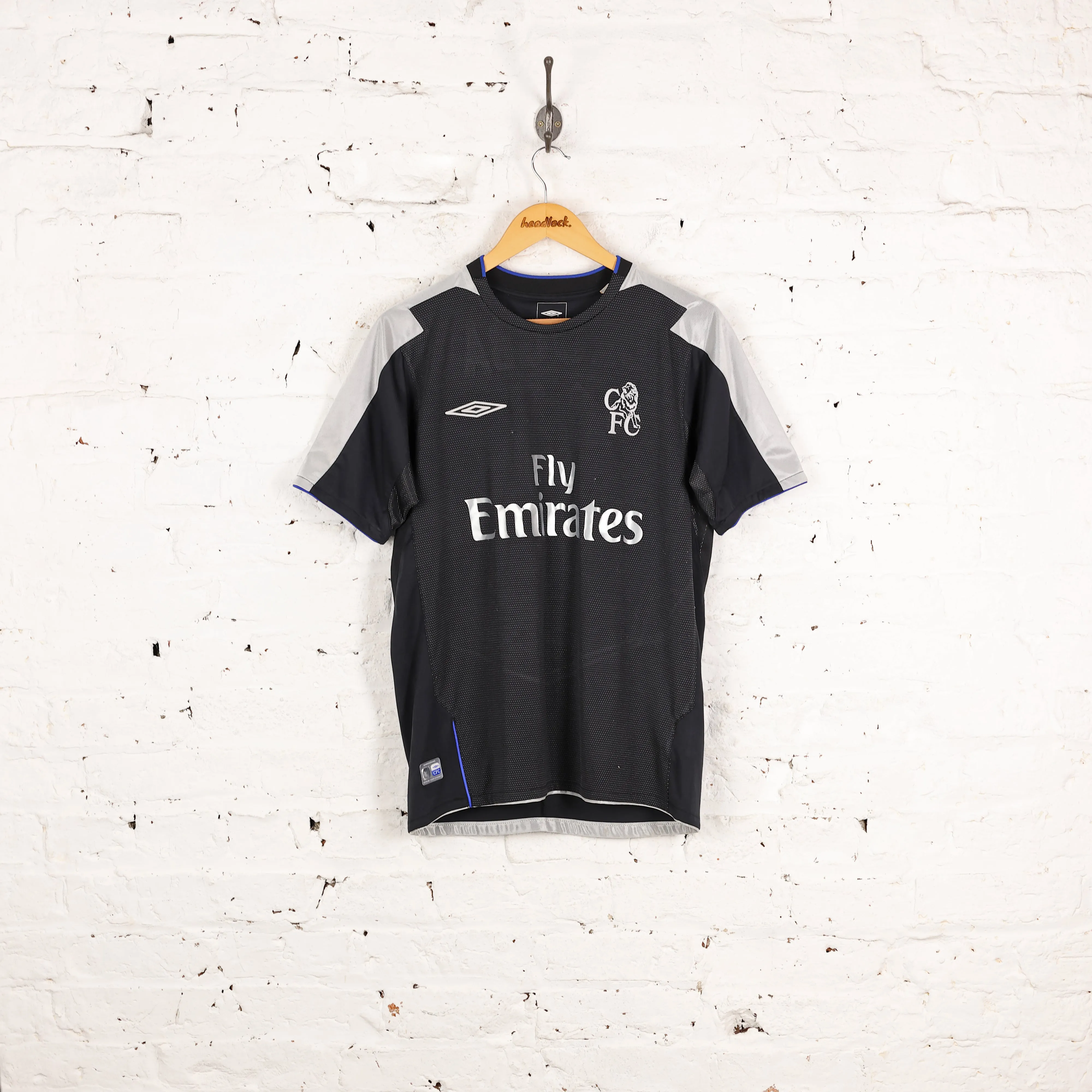 Chelsea 2005 Drogba Third Football Shirt - Black - S
